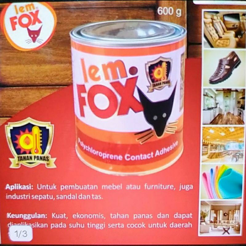 

Lem Fox Kuning 600 gram