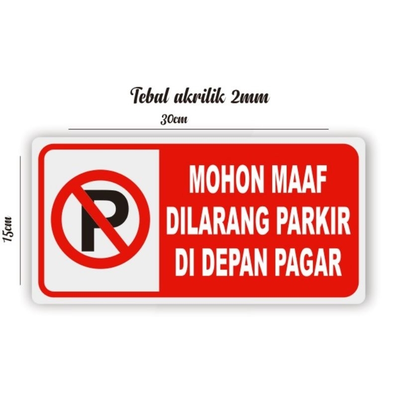 

AkrilikDilarangPararkir