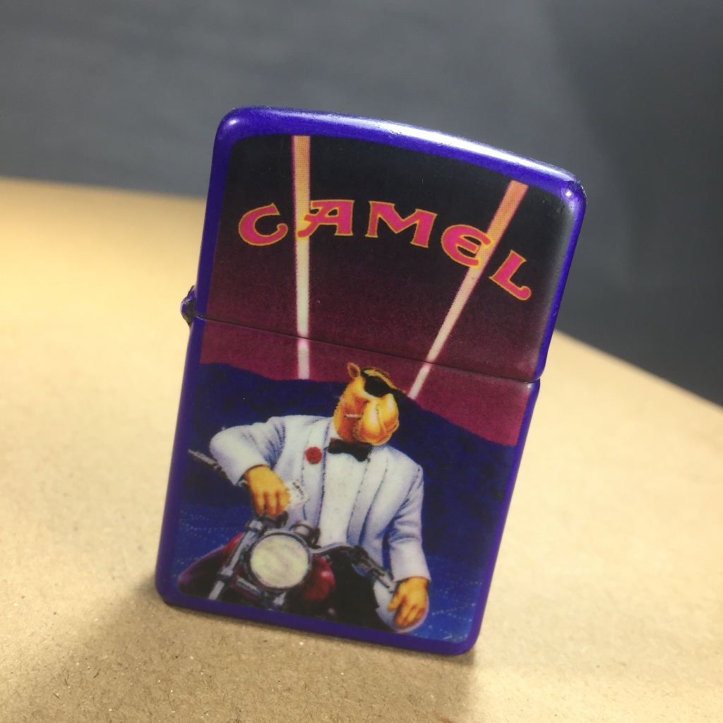 ZIPPO JOE CAMEL HOLLYWOOD Lights Motorcycle Tuxedo MADE IN USA