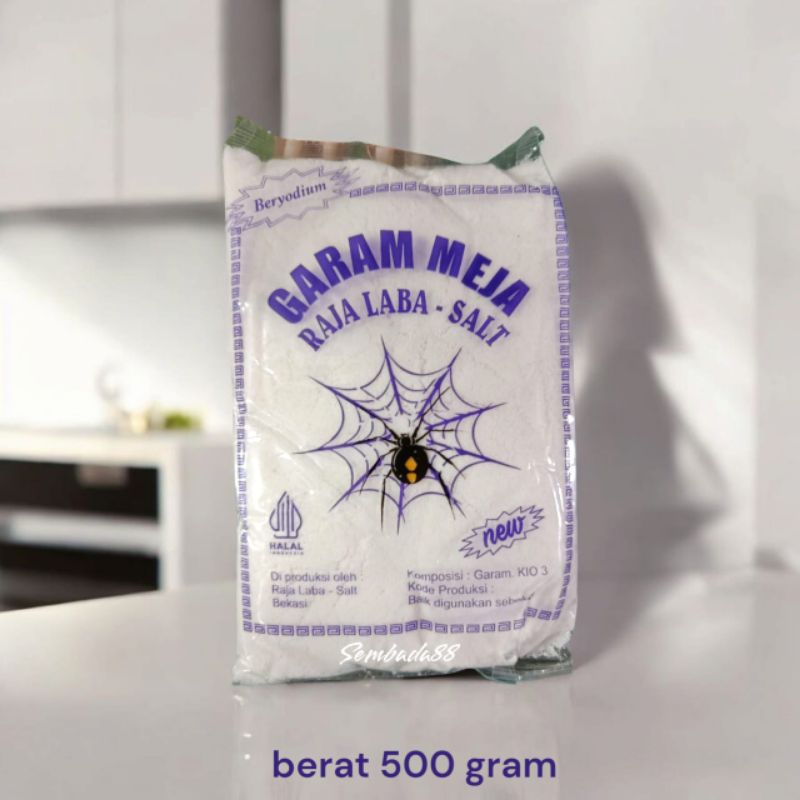 

GARAM MASAK MURNI BERYODIUM CAP LABA - LABA 500 GRAM / GARAM / GAREM