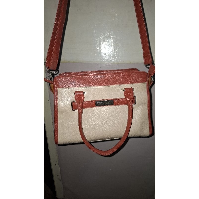 Preloved Tas Shopie Martin | Swagger Bag Tas Wanita / Tas Cewe Warna Merah/Krem/Pink