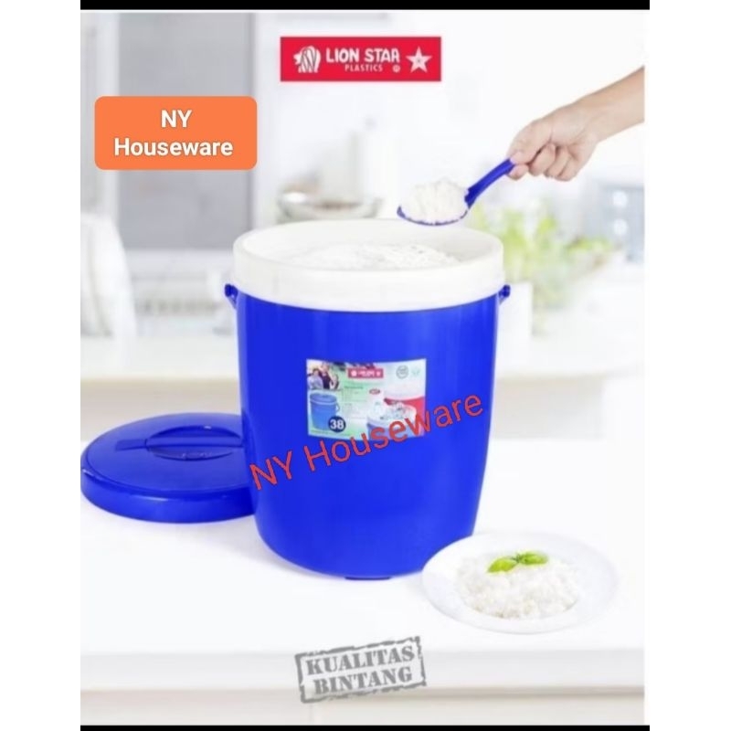 [NY] Lion Star Rice Ice Bucket 38(35L) / Termos Nasi & Es / Tebal Berkualitas Ori