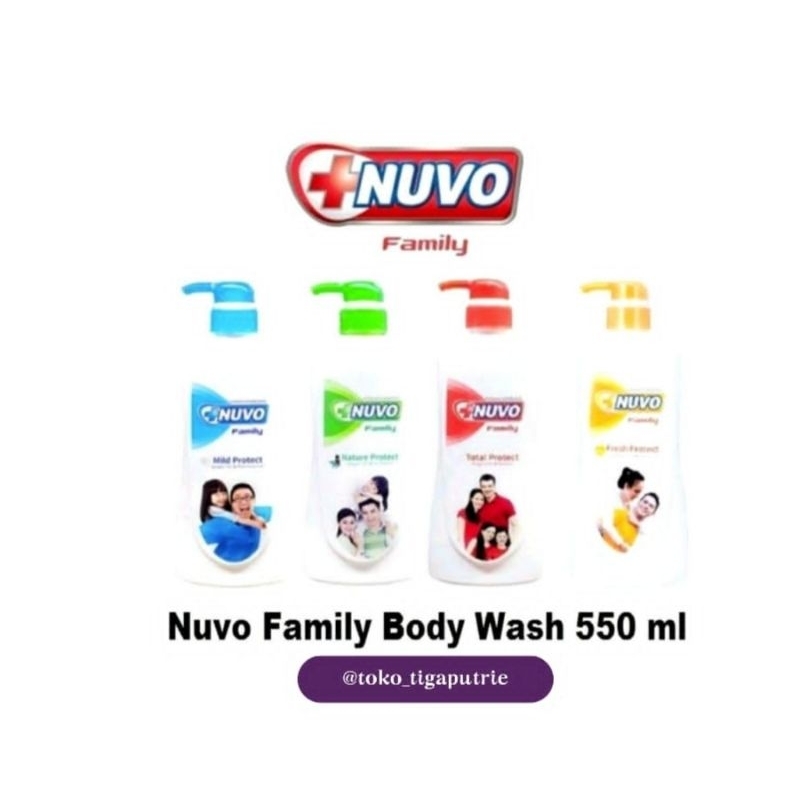 Sabun Nuvo Cair Botol isi 550 ml