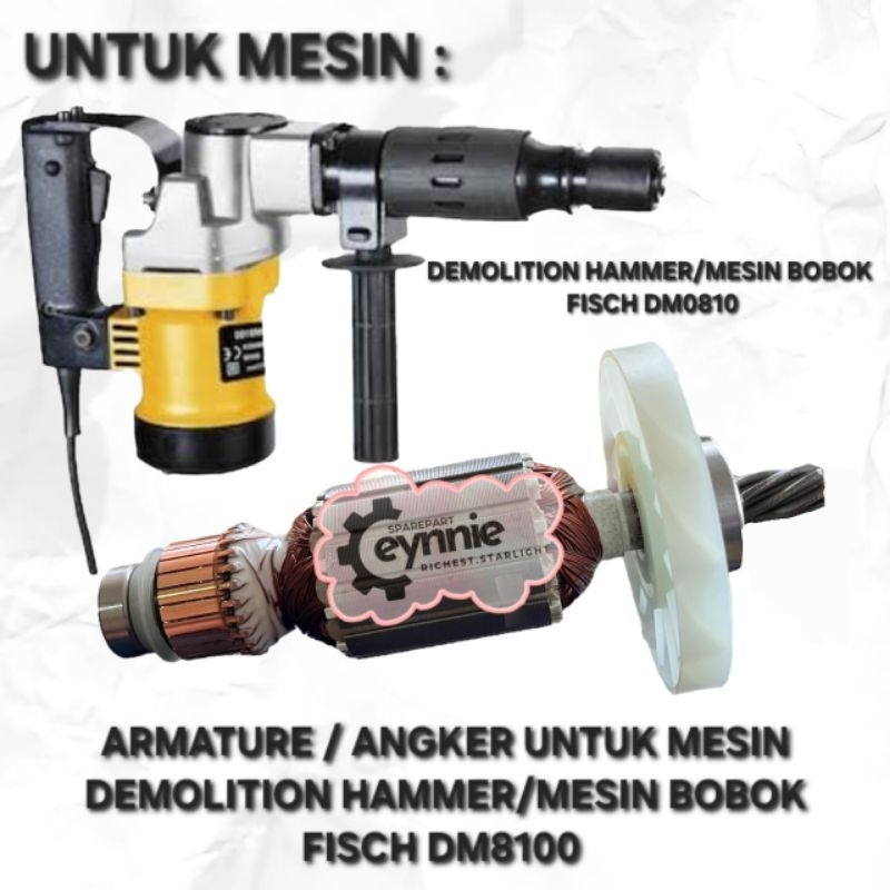 ARMATURE FISCH DM8100 ANGKER FISCH DM8100 ARMATURE ANGKER UNTUK MESIN DEMOLITION HAMMER FISCH DM8100