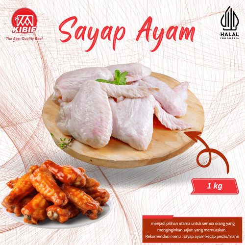 

Sayap ayam fresh 1kg Bandung Bersih Halal