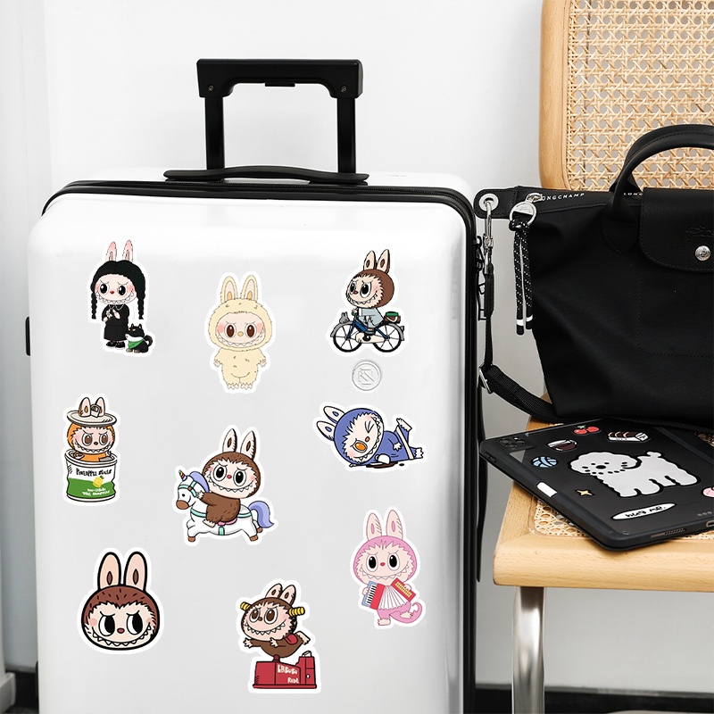 

bib Monster LABUBU Stiker ins Stiker Kartun Aesthetic Stiker Anti Air Stikers Beerekat Wateroof