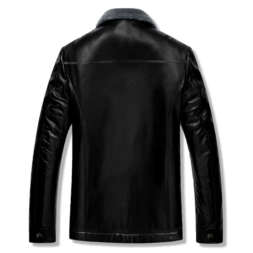 TERBARU DHOZEN JAKET KULIT KRAGH SHERPA