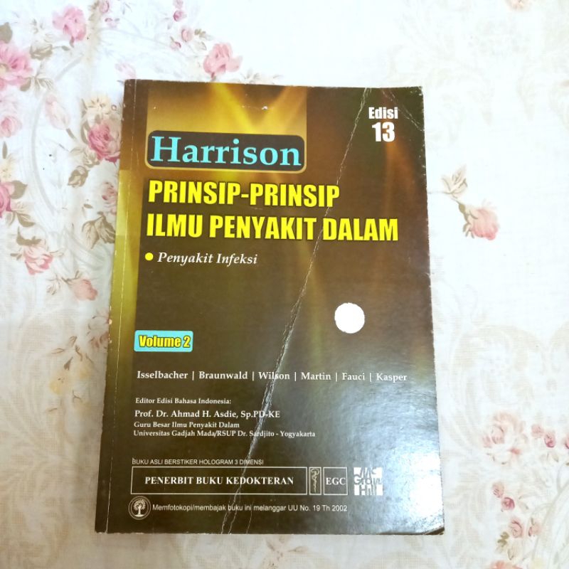 [BUKU BEKAS] HARRISON PRINSIP-PRINSIP ILMU PENYAKIT DALAM VOL. 2 EDISI 13