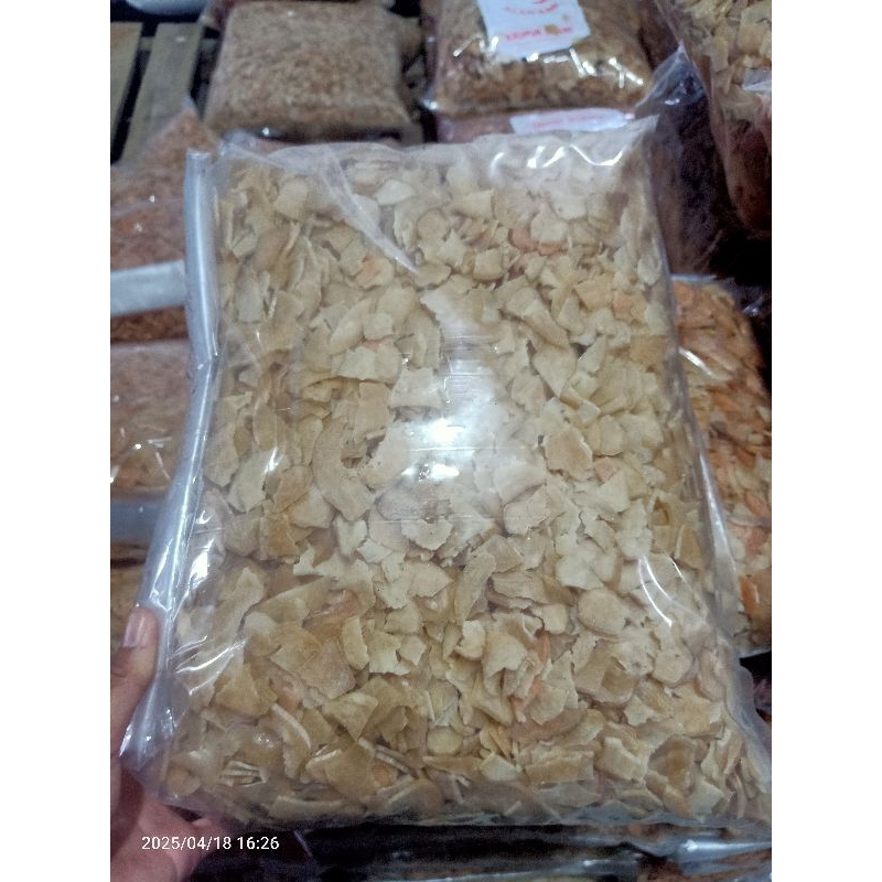 

Kerupuk Udang Super Patahan Kecil 4 kg khas Karawang (utk koya soto)