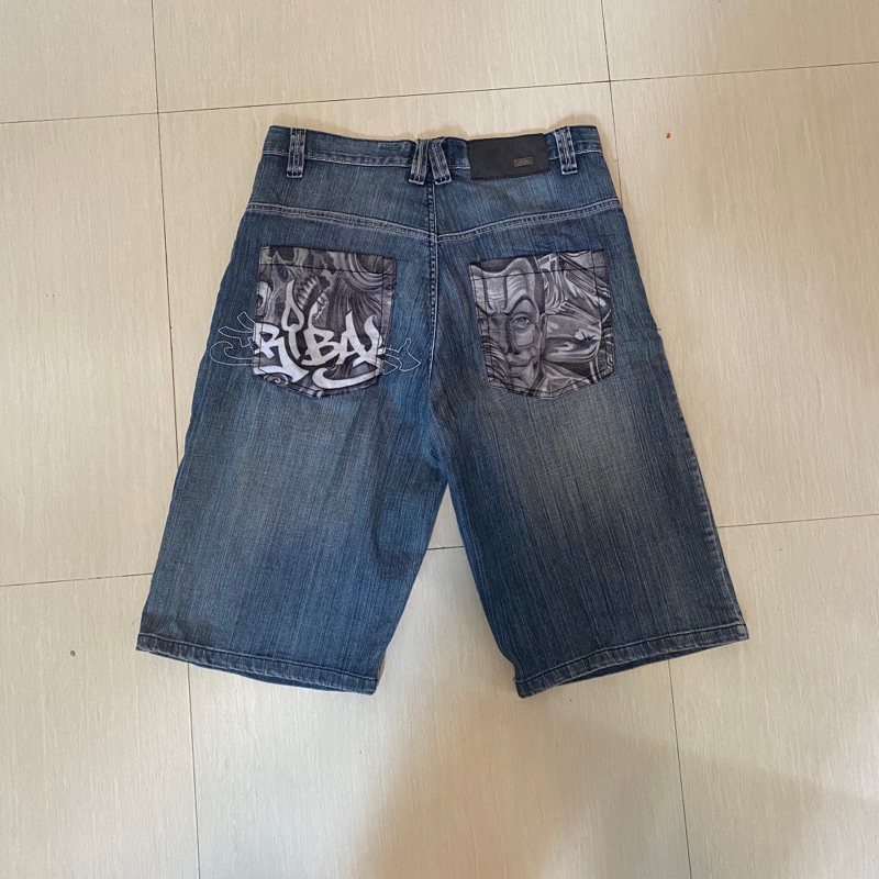 celana jort denim tribal gear chikano homies style