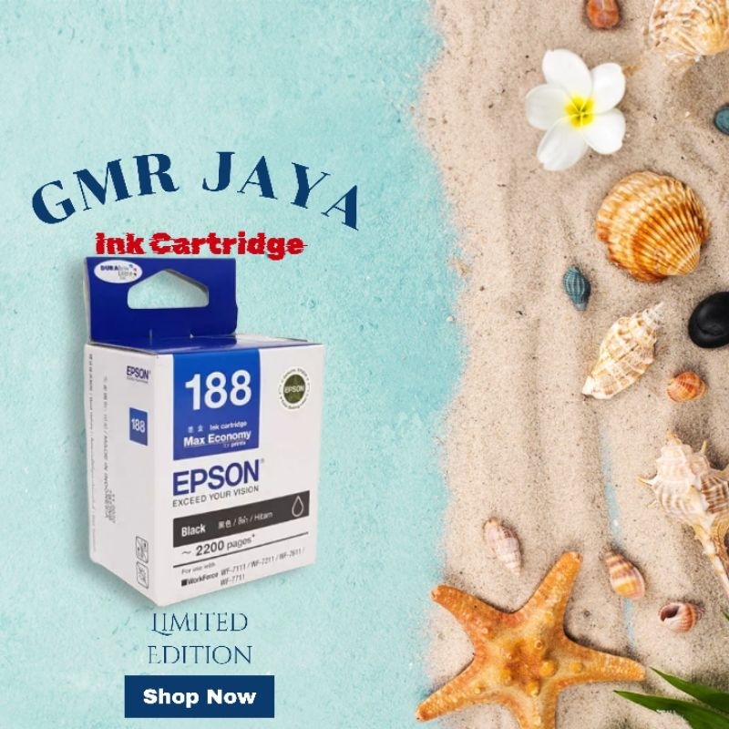 Tinta epson 188 black original ink cartridge / Tinta printer wf7711