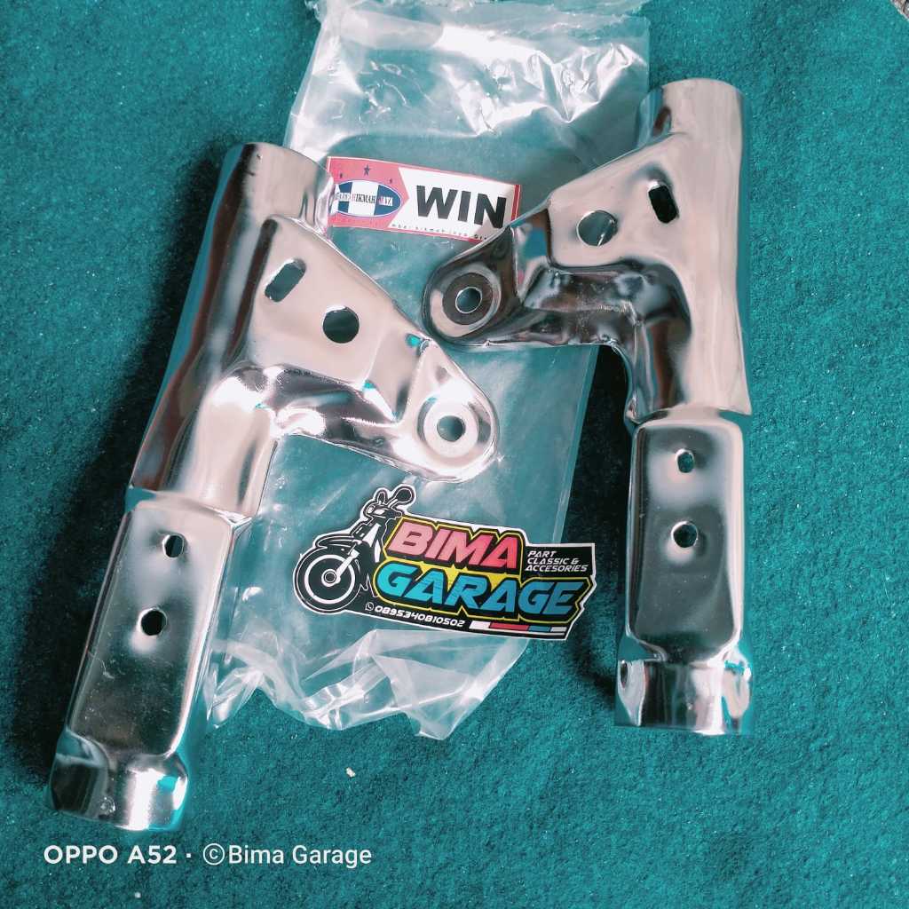 kupingan braket dudukan lampu depan Honda win model ori, breket lampu win, kupingan lampu Honda win 