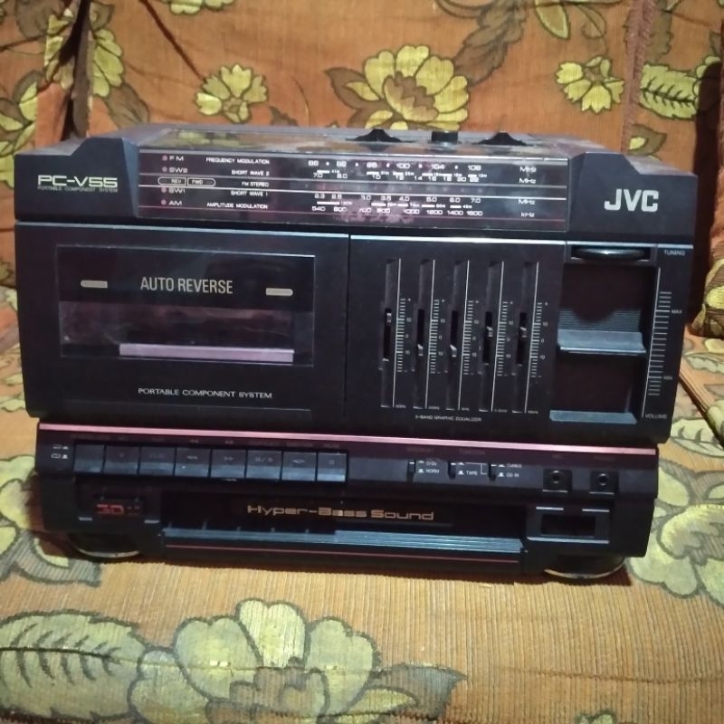 head subwofer radio tape jadul jvc jepang  murah meriah