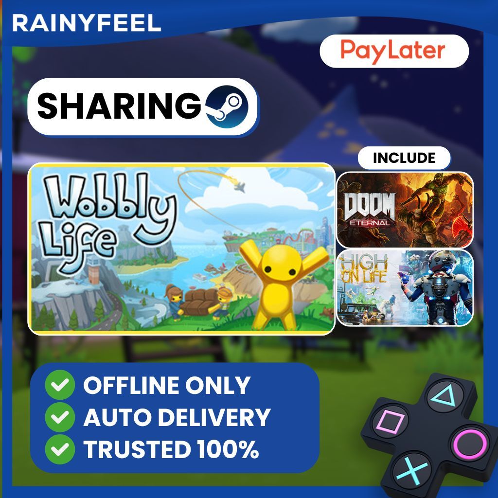 [BONUS STEAM KEY] Wobbly Life (Sharing With High On Life & DOOM Eternal) / AUTO DELIVERY / STEAM / G