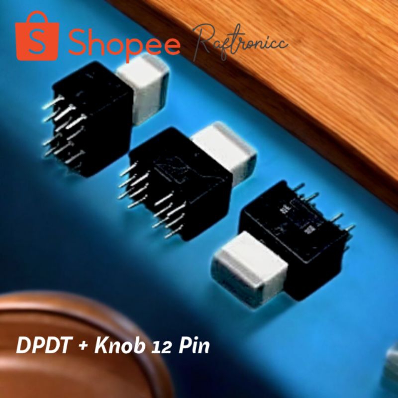DPDT + Knob 12pin Push On Push Off Self Locking