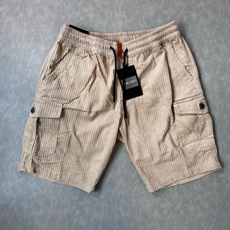 Celana Cargo Corduroy Pria Premium / Celana Cargo Pendek Pria