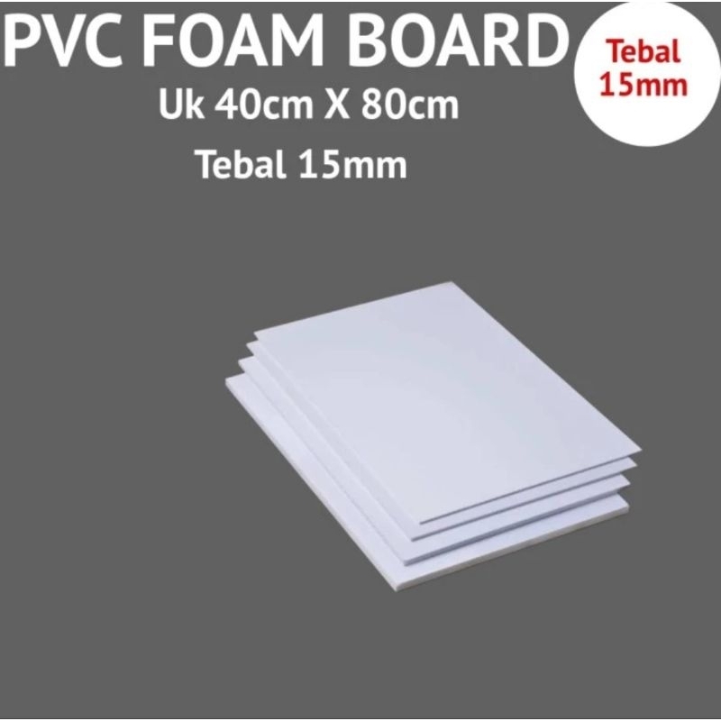 

pvc board/foam board uk 40x80cm tebal 15mm