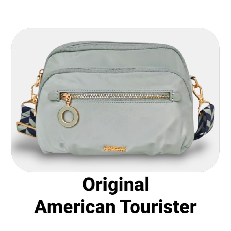 Tas Sling Bag Ringan Banyak Ruang, Slempang, Original American Tourister