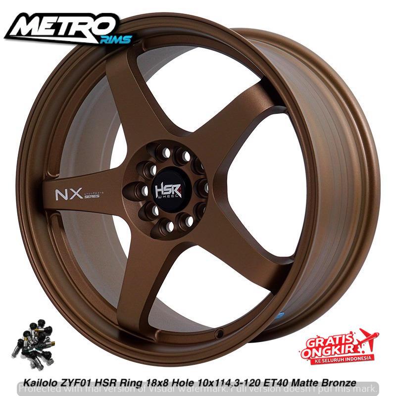 velg racing JDM style ring 18 mobil BMW E46 E36 F10 F30 BYD M6 pelek HSR kailolo R18x8 rata bronze
