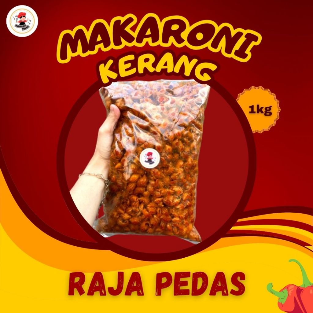 

Makroni kerang/ kerupuk kerang 1kg pedas gurih