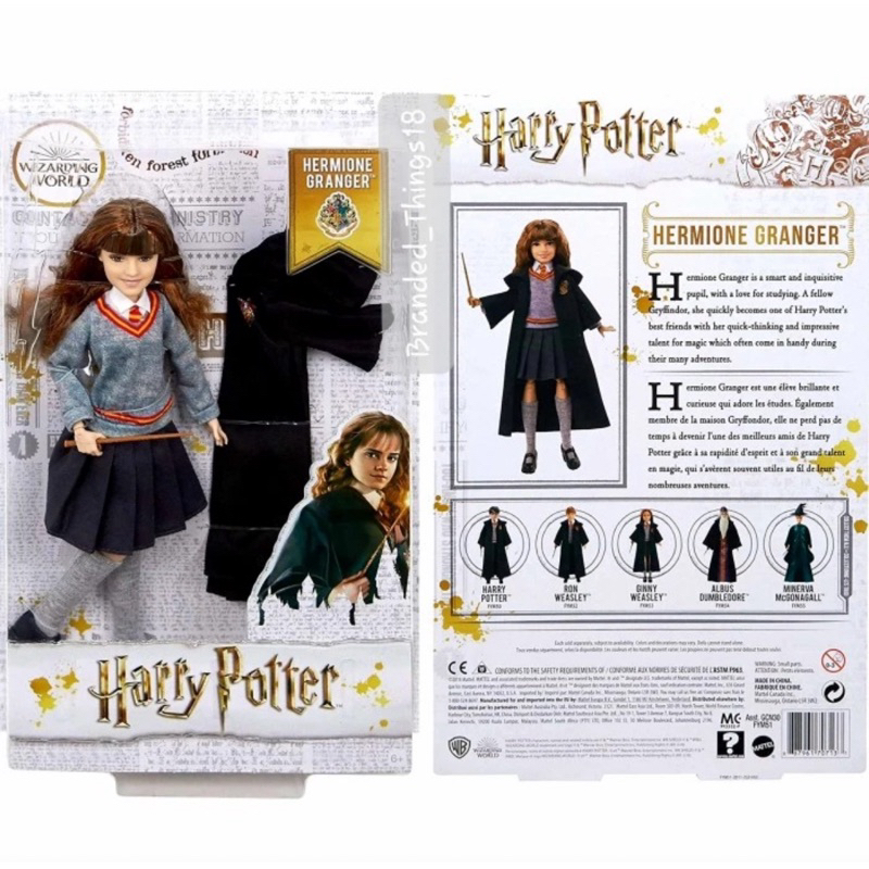 Boneka Hermione Granger Harry Potter Hogwarts Uniform Barbie Mattel Original Boneka Ronald Weasley M