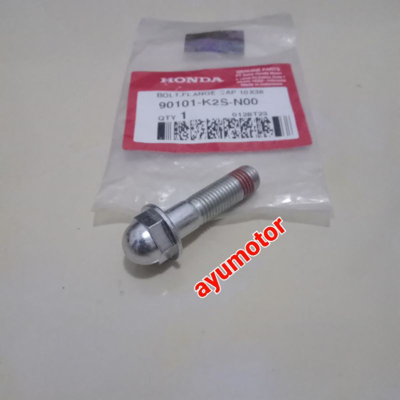 bolt flange cap 10x38 baut shock belakang vario 160 k2s original honda