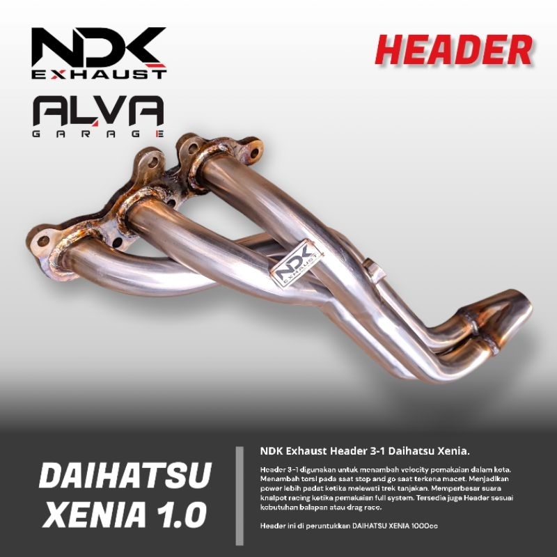 Header Xenia 1000cc NDK Exhaust Knalpot Mobil Xenia Header 31 NDK Exhaust