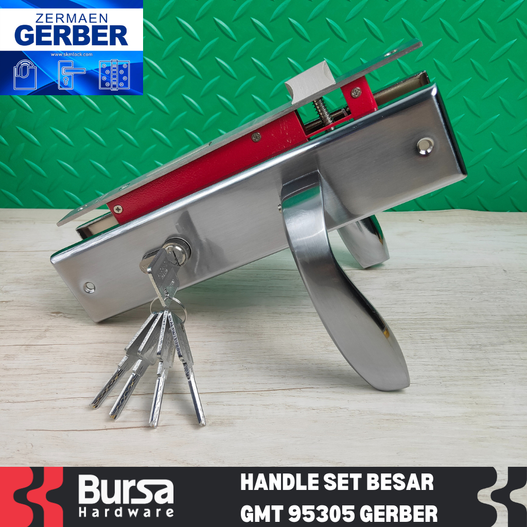 Handle Kunci Pintu Rumah Set Komplit Gagang Besar Gerber GMT 95305