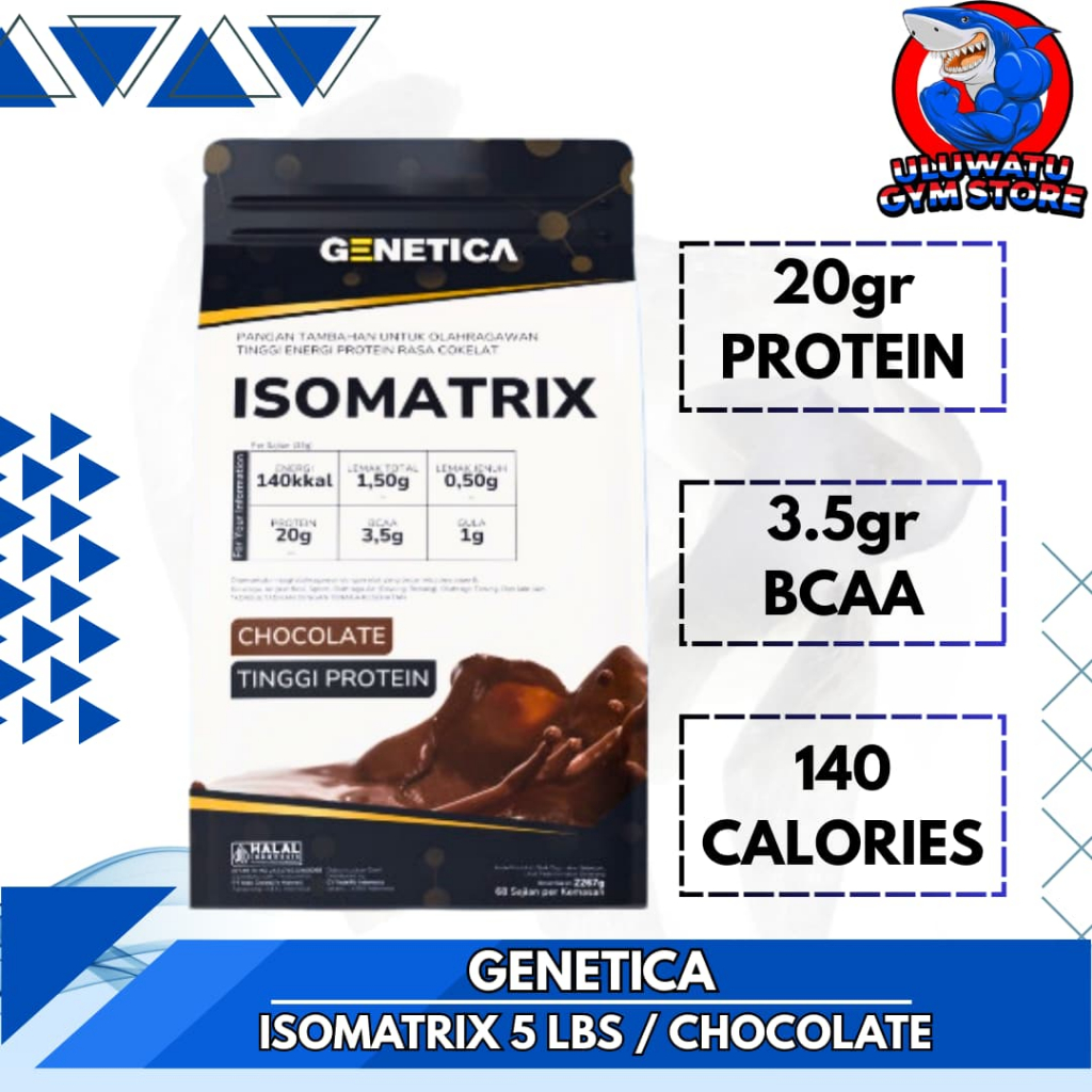 

Genetica ISOMATRIX Iso Matrix Isolate 5 lbs Vegetarian Protein 5lb - Chocolate