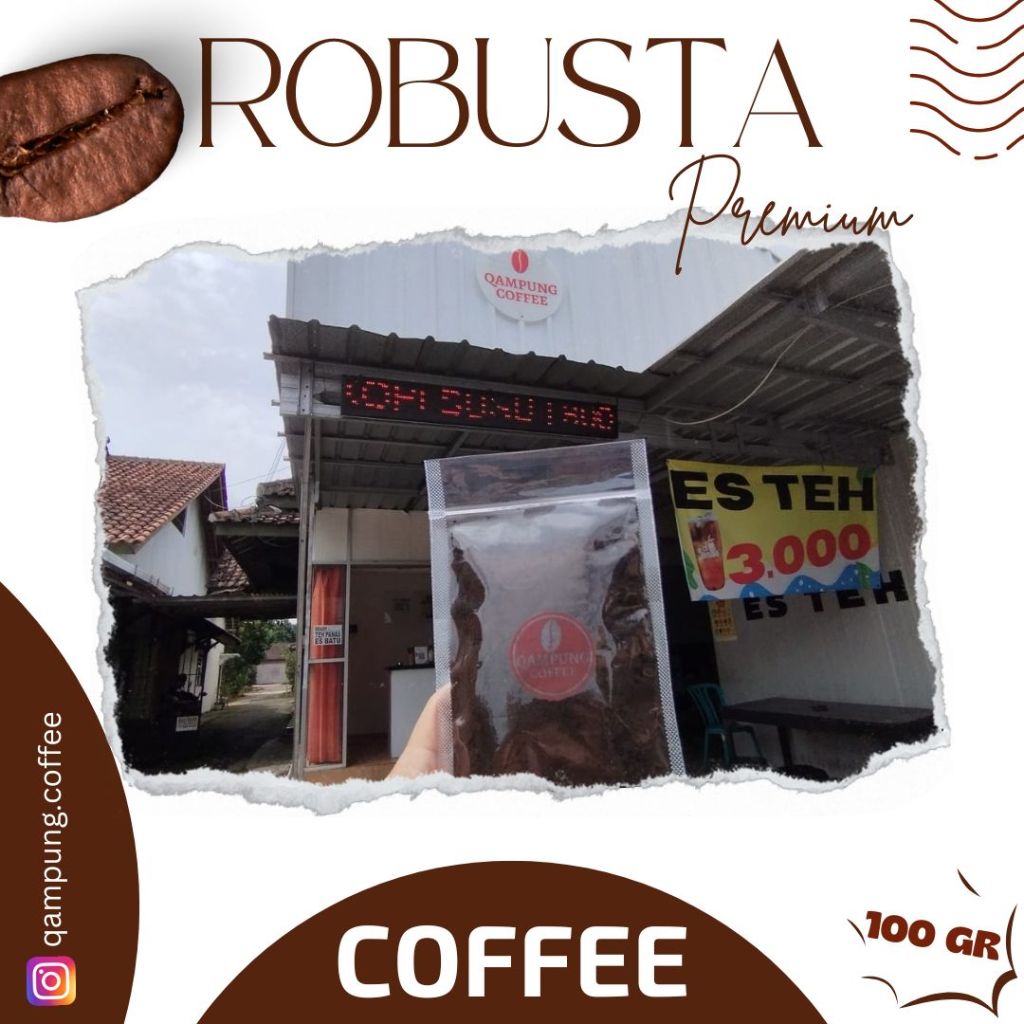 

Kopi Lelet Tubruk Robusta Premium 100gr Khas Jawa Tengah | Giling Halus