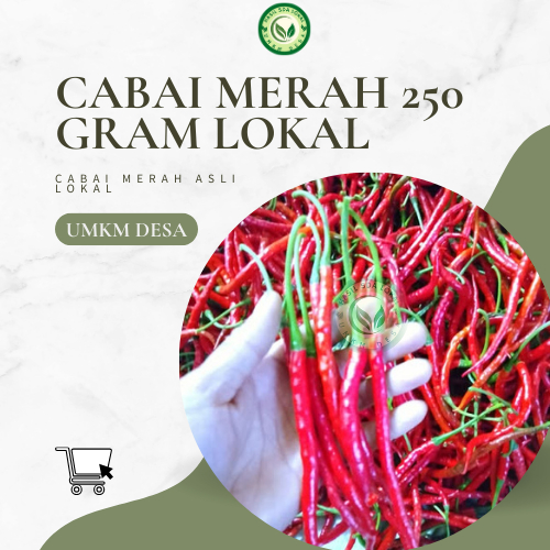 

Murah!!! Cabai Merah asli Dari Petani Lokal 250 Gram