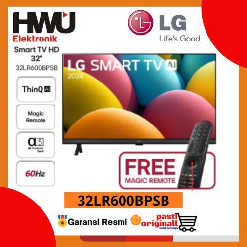 PROMO>>>LG 32LR600 LED 32 Inch SMART TV / ThinQ AI MAGIC REMOTE 32LR600BPSB