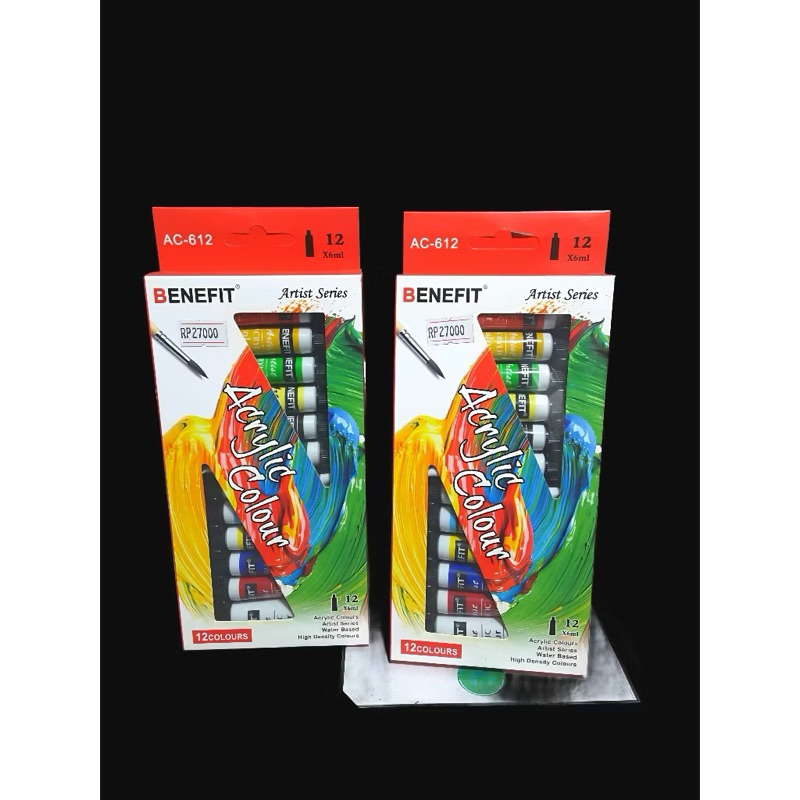 

BENEFIT acrylic color/cat acrylic/ akrilik 12clr x 6ML