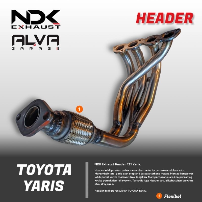 KNALPOT RACING MOBIL YARIS JOKER ORIGINAL NDK EXHAUST