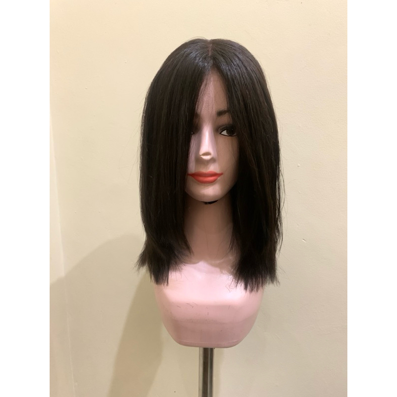 wig bob rambut asli