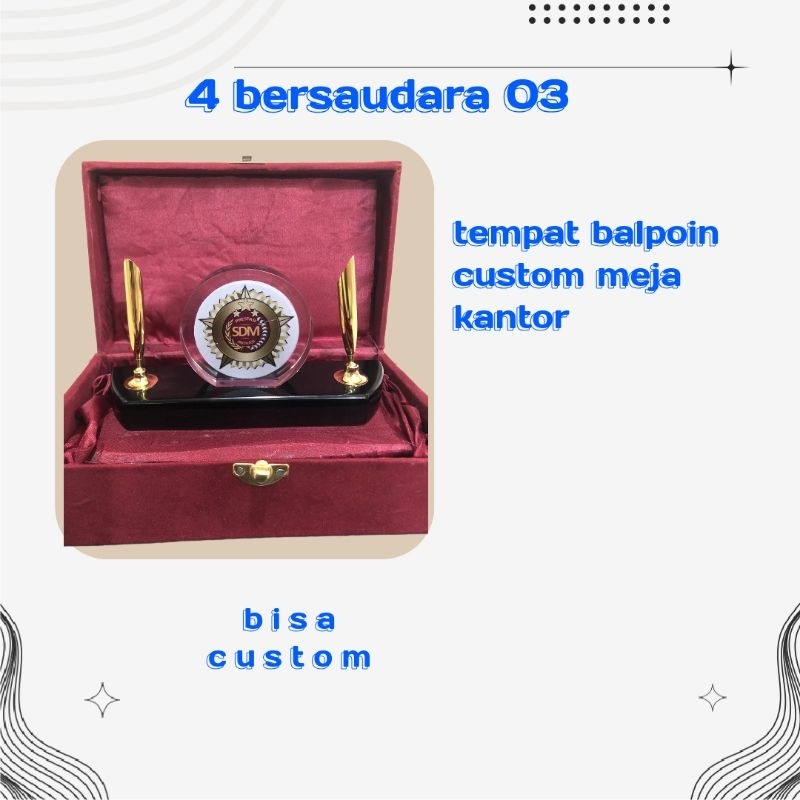 tempat pulpen meja kantor/balpoin custom bahan berkualitas