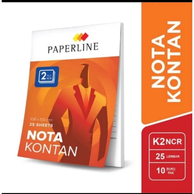 

Nota Kontan K2 NCR Paperline Kecil 2 Ply (10 Buku)