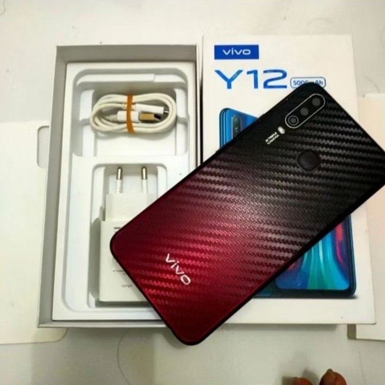 VIVO Y12 3/64 SECOND ORI BEKAS GARANSI RESMI