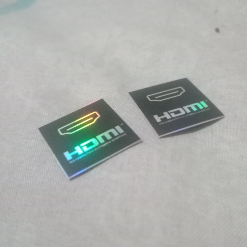 

stiker HDMI hologram limited edition 1,8 x 1,8 cm