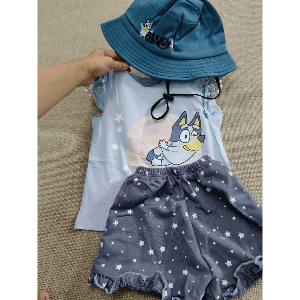 Set kaos perempuan anak Bluey ory Vietnam