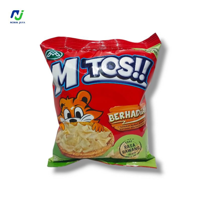 

( SNACK BERHADIAH ) M TOS Snack Rasa Bawang Paket 5 Pcs@30g