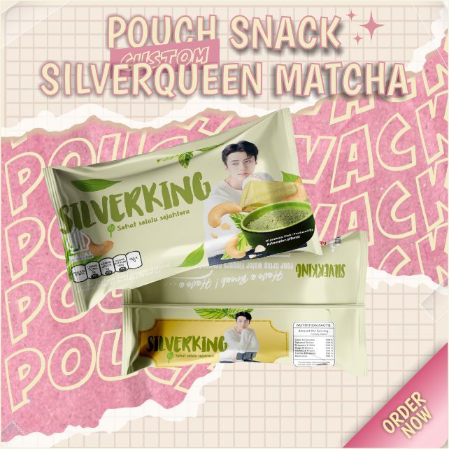 

Snack Pouch Jumbo Custom Silverqueen Matcha