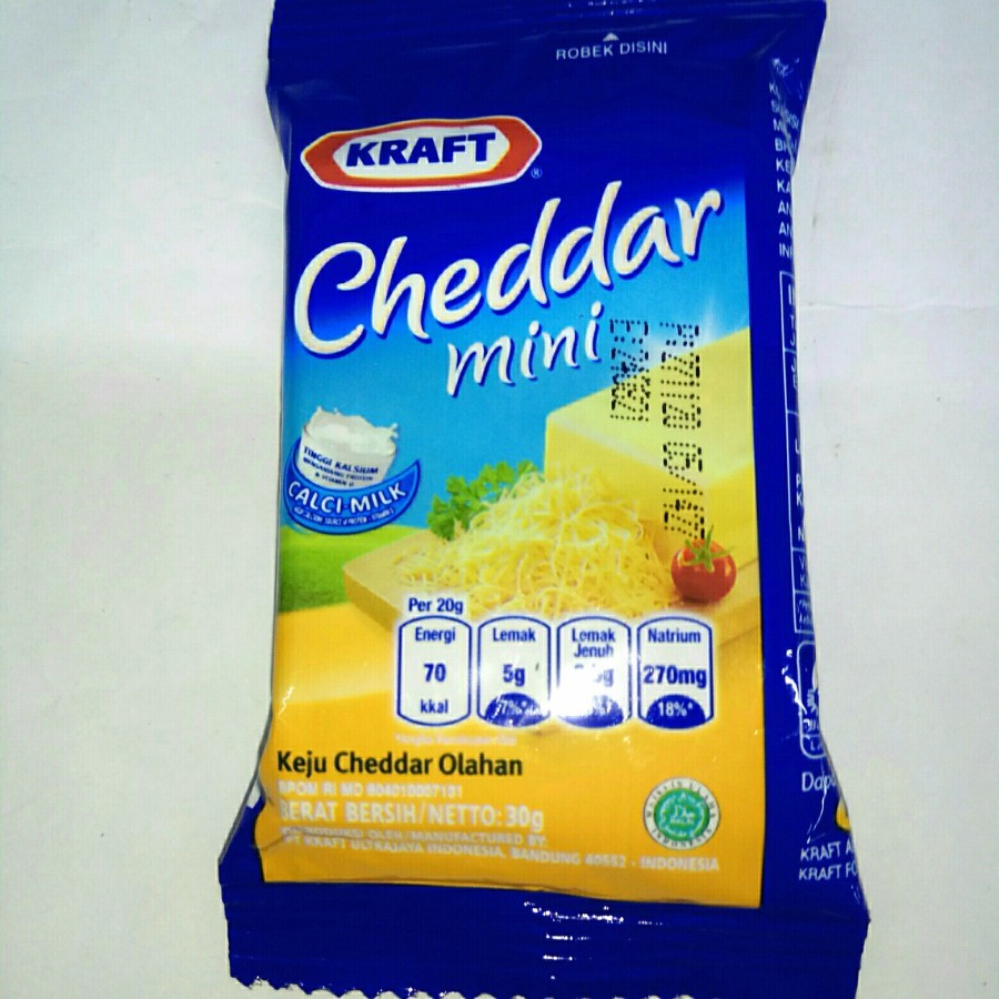 

Kraft Keju Cheddar Mini 30 gr