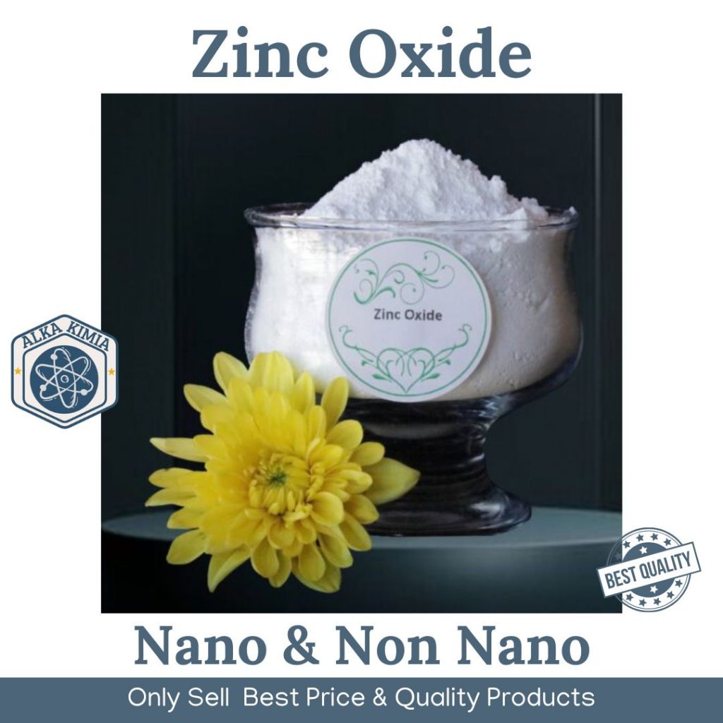 Zinc Oxide Nano & Non Nano 50gr / Powder Zinc Oxide Berikan Perlindungan UV 50gr