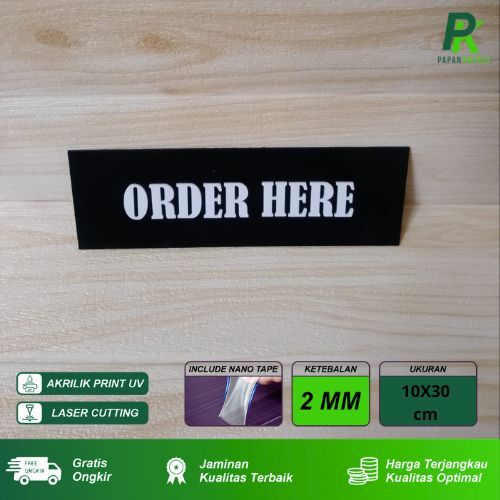 

Sign Board Papan Petunjuk Pesan dan Bayar Disini Akrilik Huruf Timbul