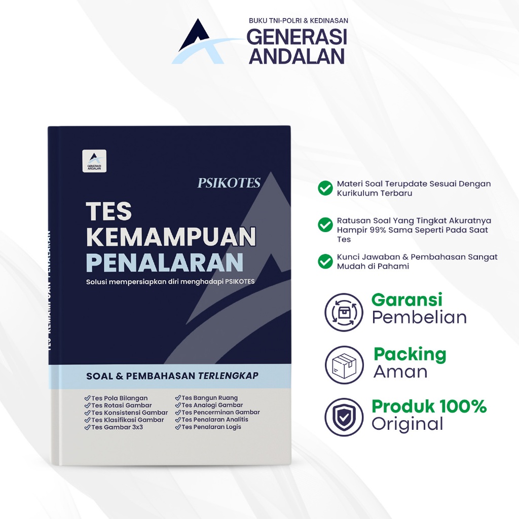 Fokus Lolos Tes Psikotes Penalaran TNI-POLRI dan Sekolah Kedinasan Buku Kumpulan Soal Tes Kemampuan 