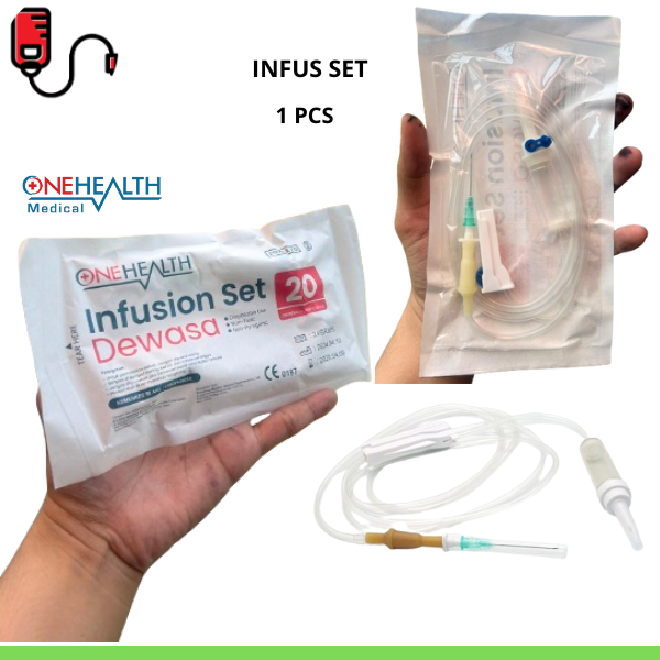 Infus Set Onehealth Lengkap Selang Cairan Infus Medis Adult Dewasa Infusion Set Alat Infus Dewasa