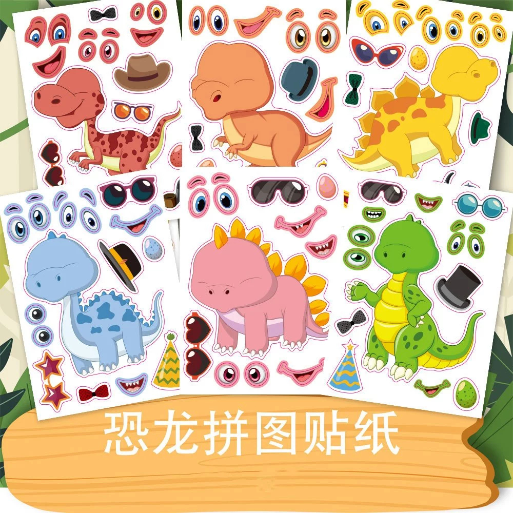 

HIASCAKE Stiker Dinosaurus DIY Kreatif / Sticker Dino Edition untuk Anak