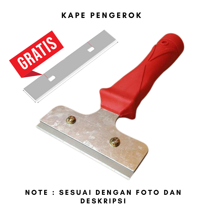 Alat Pengerok Cat Kape Gagang Silet Scrapper Kerok 15cm Universal