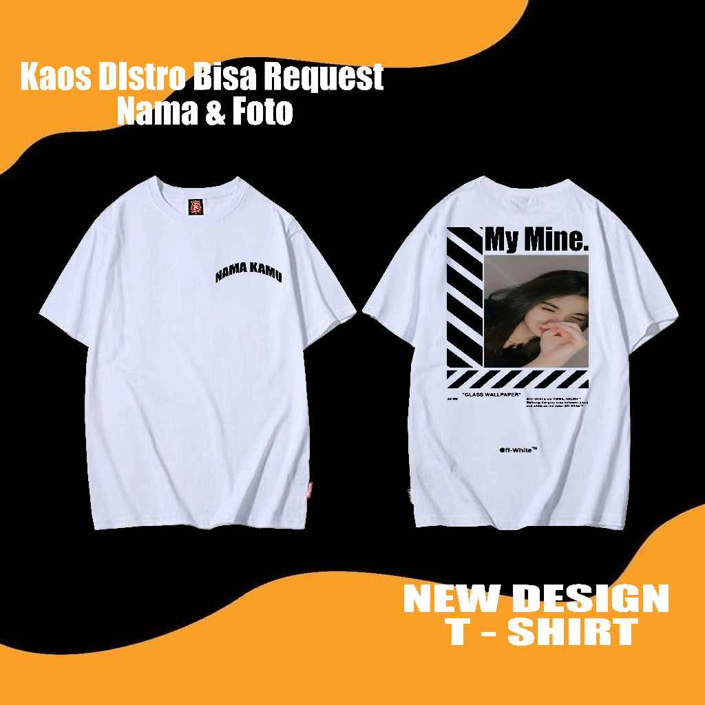 DEXTER COSTUM - KAOS COSTUM BEBAS DESAIN/FOTO DAN NAMA - BAHAN COMBED 30s - KAOS COSTUM SATUAN - SAB